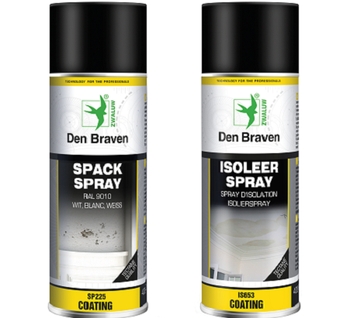 Extension de la gamme d’Aérosols techniques Zwaluw: Spack Spray et Spray d'Isolation